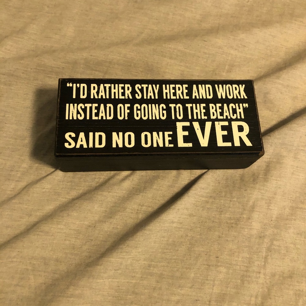 Beach sign